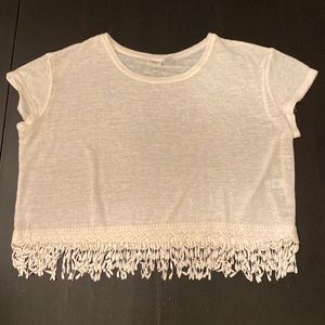 Off White CATO 18/20W Crop Top w/Lace Bottom